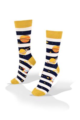 Picture of Galaxy with Stripes Socks 
