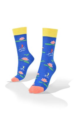 Picture of Fish and Waterlilies Socks