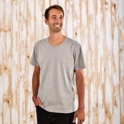 Picture of 100 % Cotton Gray T Shirt