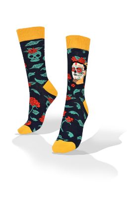 Picture of Frida Kahlo Socks with Roses