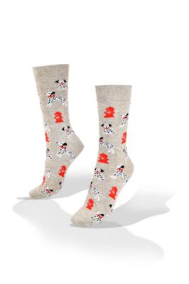 Picture of Dalmatians on Gray Socks