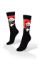 Picture of Panda Bear with Bamboo on Red and Black Socks