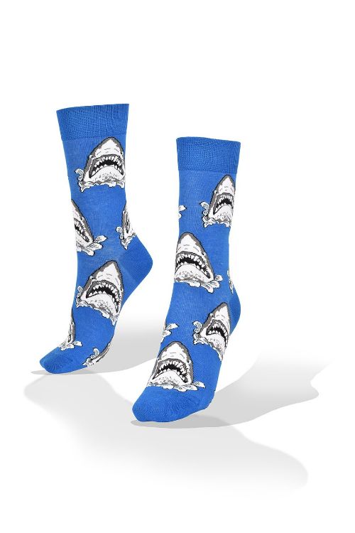 Picture of Sharks on Blue Ocean Socks
