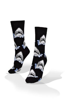 Picture of Sharks on  Dark Ocean Socks 