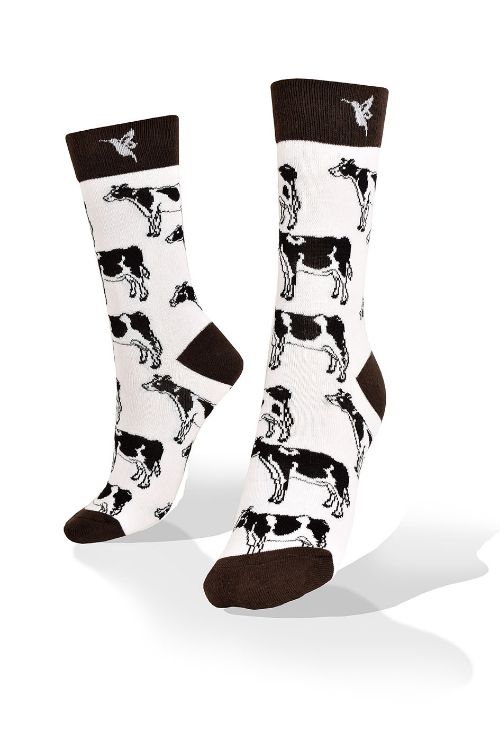 Picture of Black and White Cows Exclusive Aves del Plata™ Socks