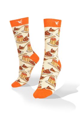 Picture of Flan with Dulce de Leche  Aves del Plata™ Exclusive Design Socks