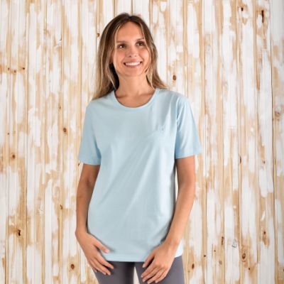 Picture of 100% Cotton  Light Blue T Shirt