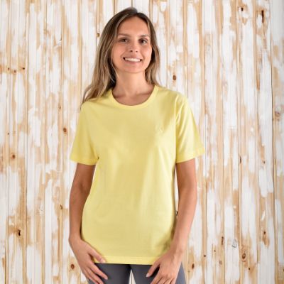 Picture of 100% Cotton  Yellow  T Shirt