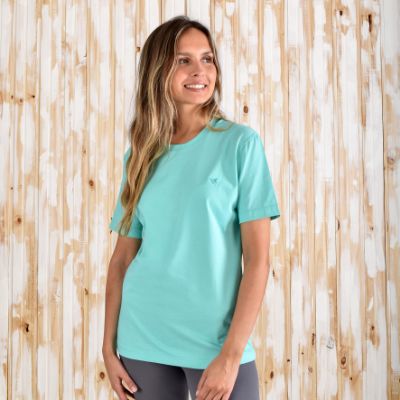 Picture of 100% Cotton Turquoise  T Shirt