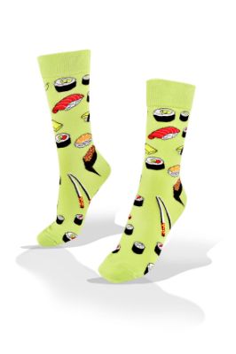 Picture of Sushi on Green Socks