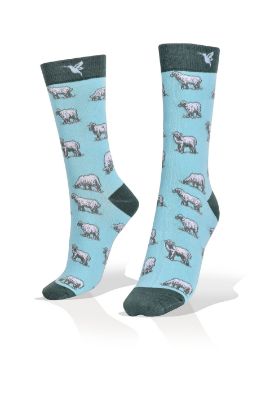 Picture of Mini Sheep on Light Blue Exclusive Socks 