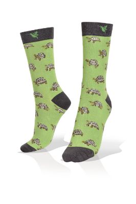 Picture of Mini Turtles on Light Green Exclusive Socks