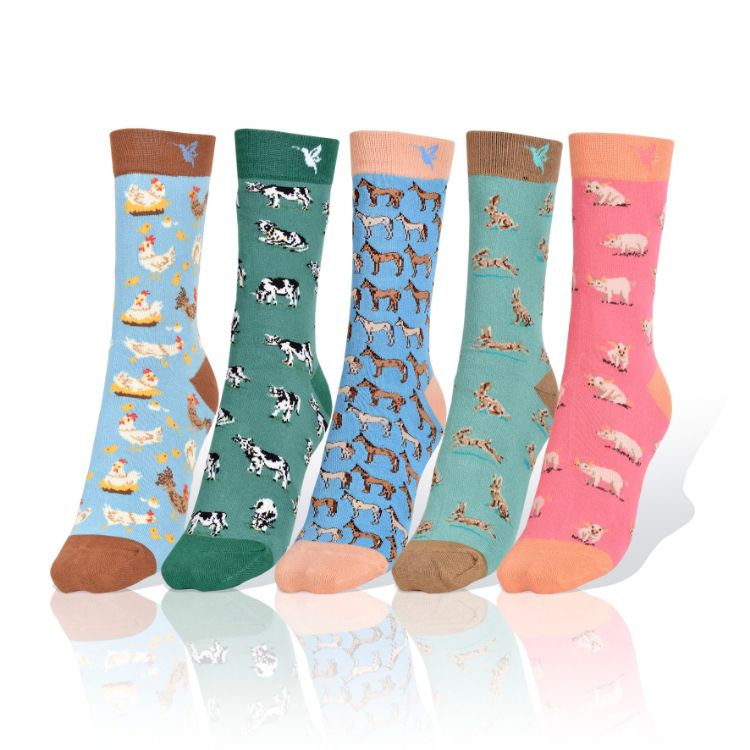 Picture of Farm Socks  Set of 5