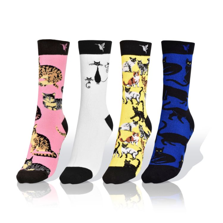 Picture of Set of 4 Cat Socks